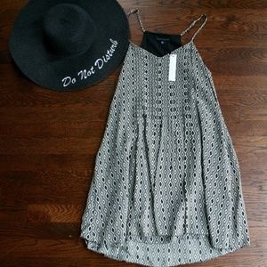 Sanctuary black and white patterned dress